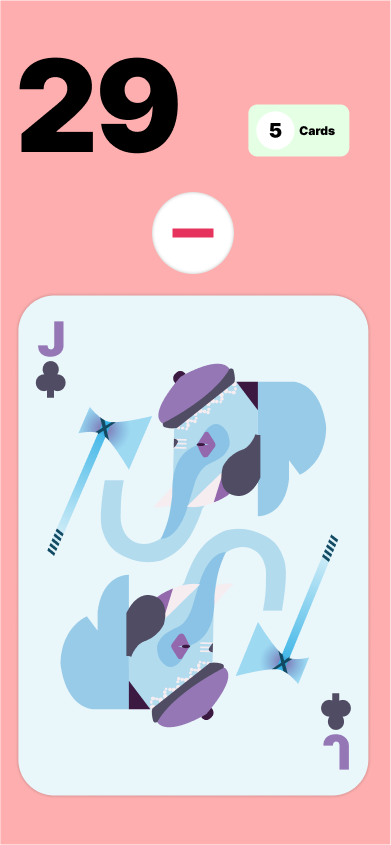 Delete card screen with confirmation