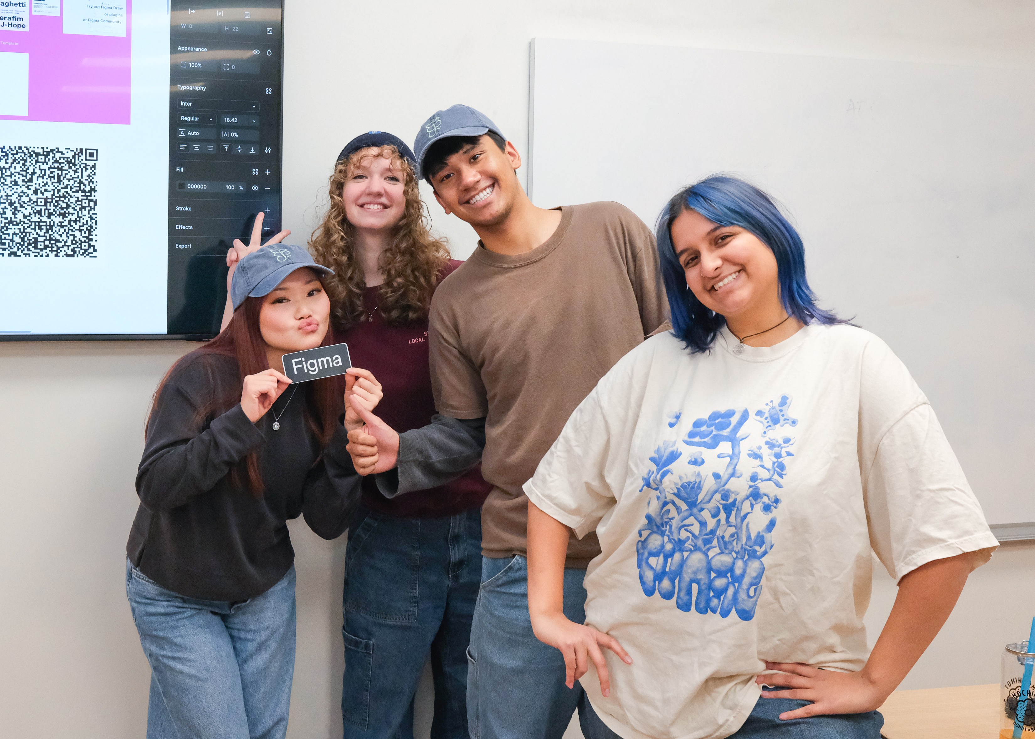 The FigBuild Badges team — Charlotte, Abby, Troy, and Lasya